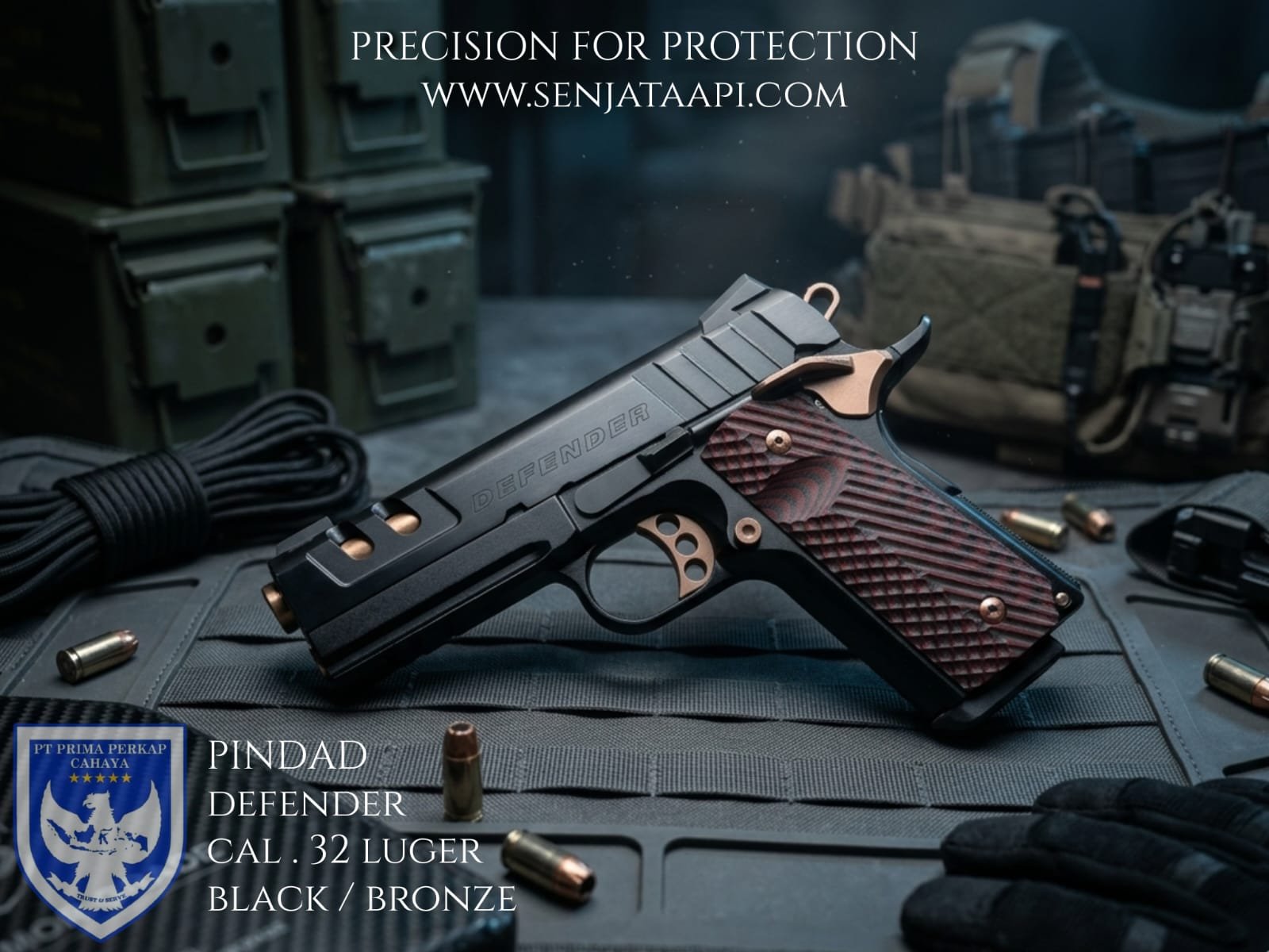 Pindad Defender Black Bronze